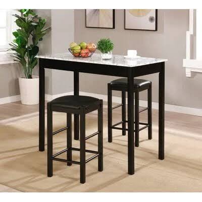 2 Person Counter Height Dining Set  Table Top