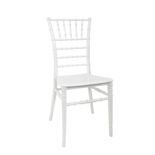 Stackable Resin Ballroom Chair In White