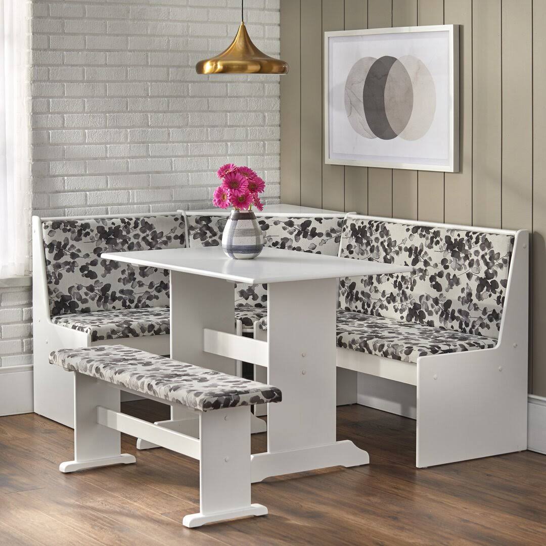 Solid Wood Breakfast Nook Dining Set Gracie Oaks