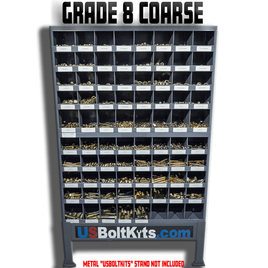 8000 Piece Grade 8 Uss Coarse Thread Bin Kit With Two (2) 40 Hole Bins