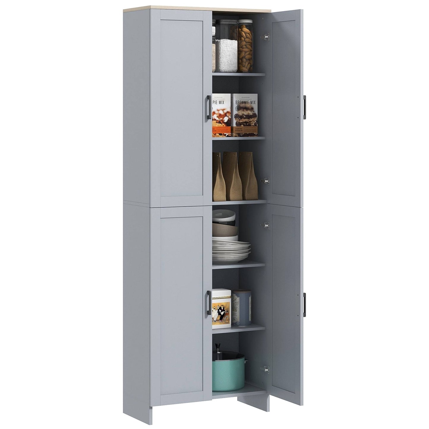 67 Freestanding Kitchen Pantry Modern Buffet Cabinet