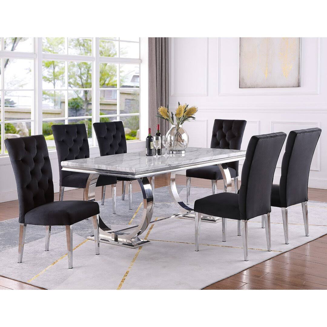 6 Person Dining Set Rosdorf Park Chair