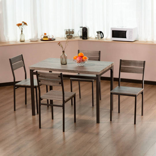 4 Person Dining Set Gracie Oaks