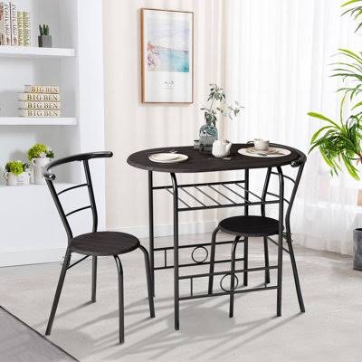 2 Person Dining Set 17 Stories Table Top