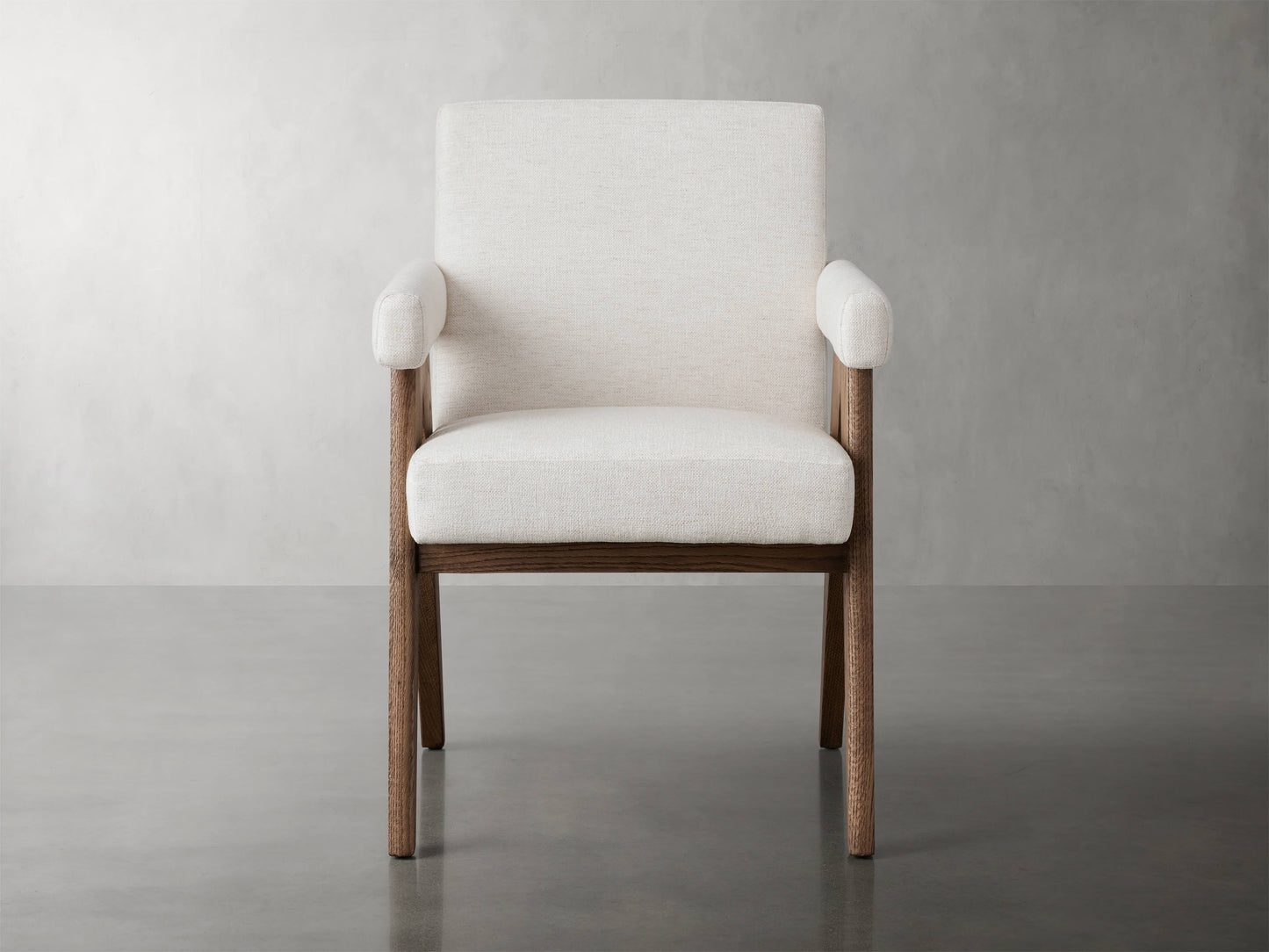 Stanley Dining Arm Chair In Upholstered