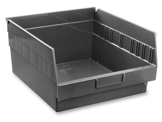 Shelf Bins - 11 X 12 X 6, Black -  - Carton Of 9 - S-16278bl