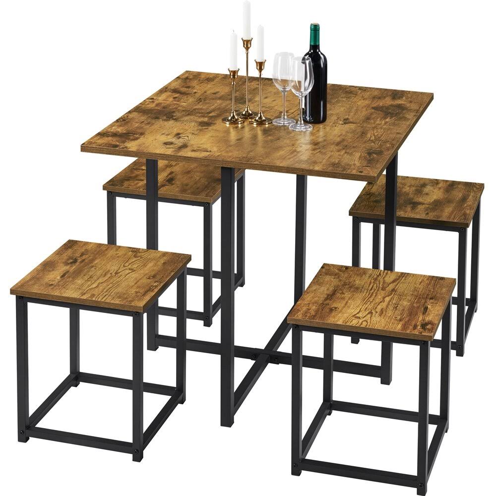 4 Person Dining Set 17 Stories Table Top