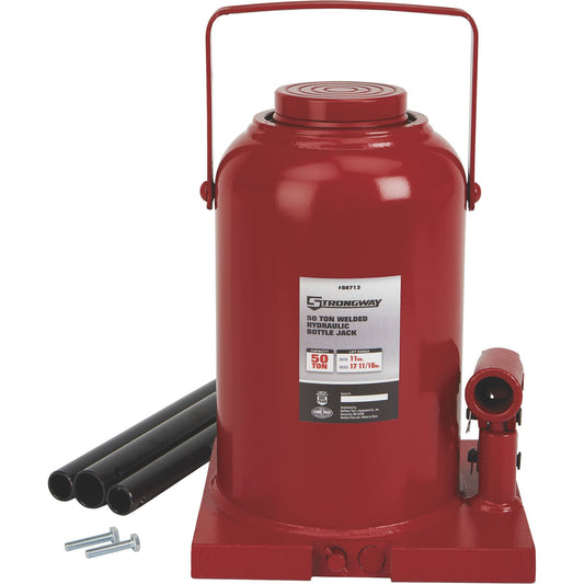 50-Ton Hydraulic Bottle Jack With Welded Base