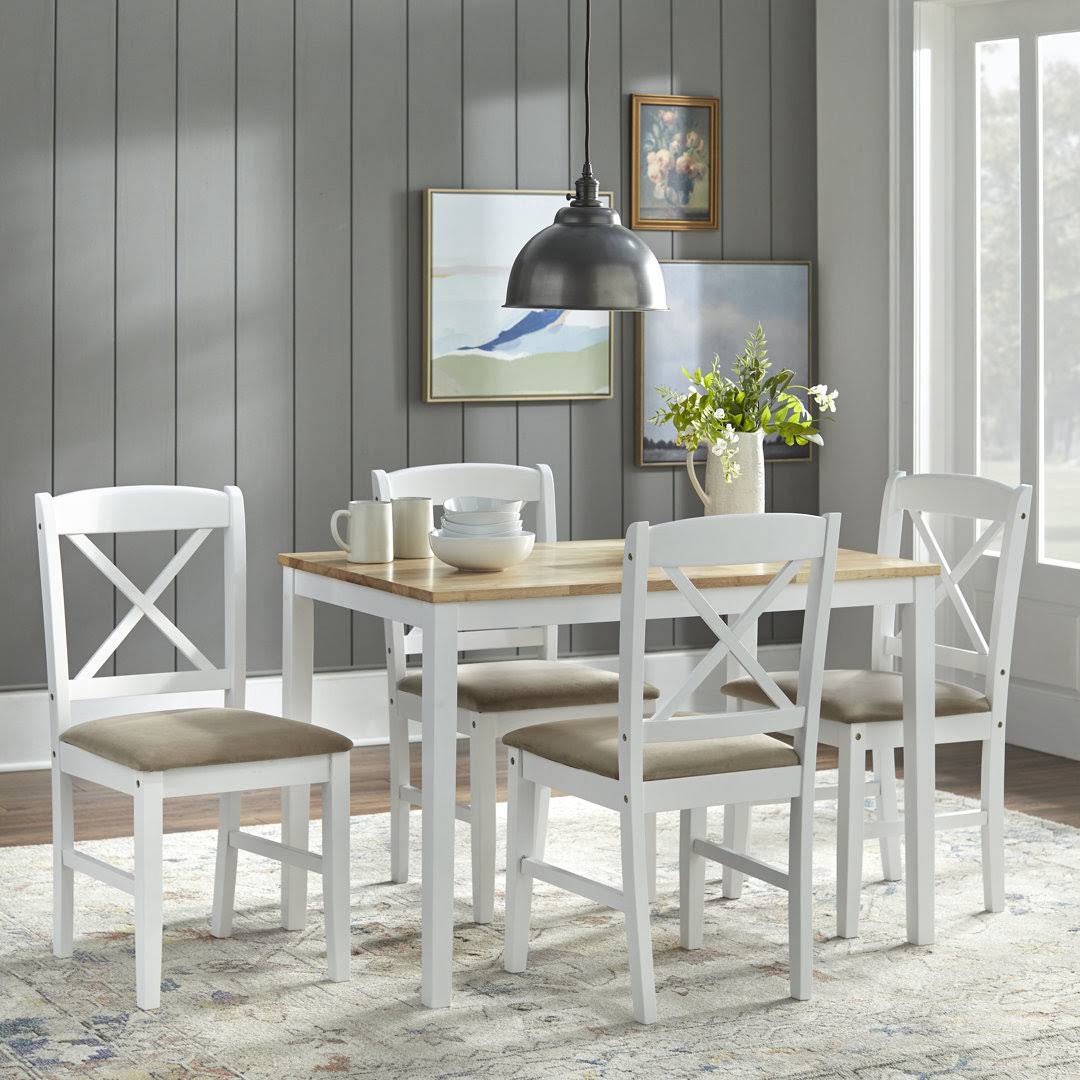 5 Piece Solid Wood Dining Set