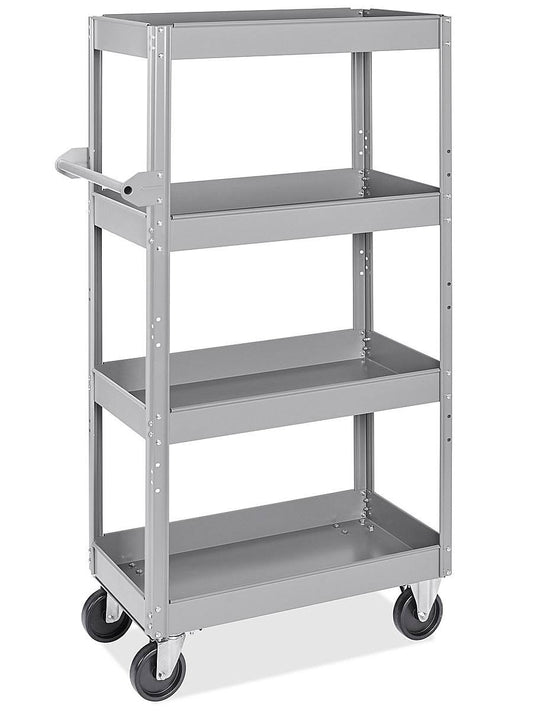 4-Shelf Steel Cart 34 X 16 X 60