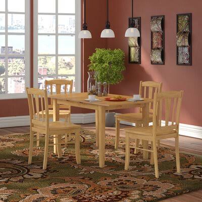 Solid Wood Dining Set Gracie Oaks Pieces Included