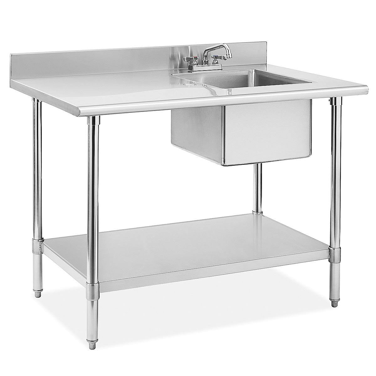 Stainless Steel Worktable With Sink