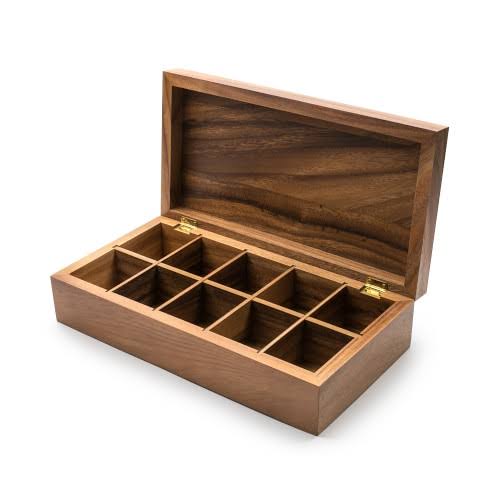 10-Compartment Double Tea Box