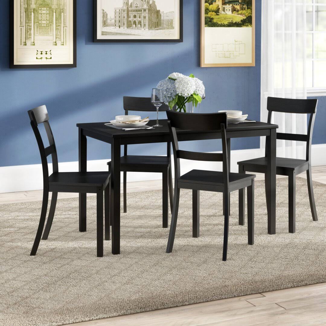 4 Person Solid Wood Dining Set