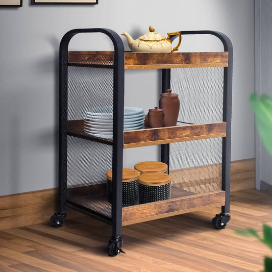 3 Tier Kitchen Cart Union Rustic