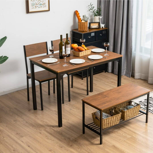 4 Person Dining Set 17 Stories Table Top