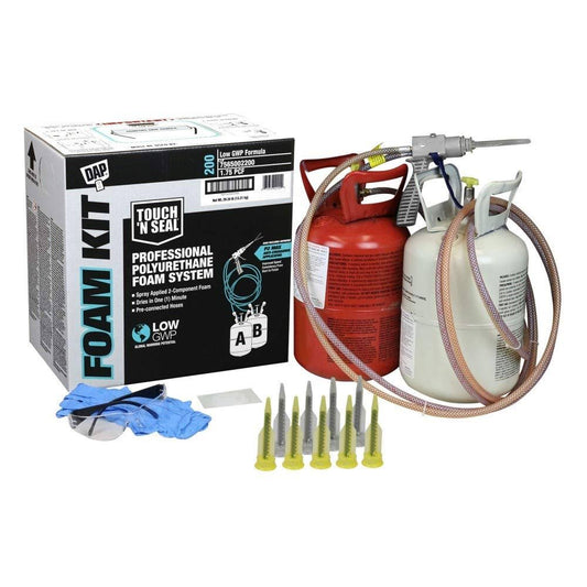 7565002200  200 Bf Low Gwp 1.75 Pcf Fr Icc Closed Cell Spray Foam Insulation Kit With Pre-Connected Hoses