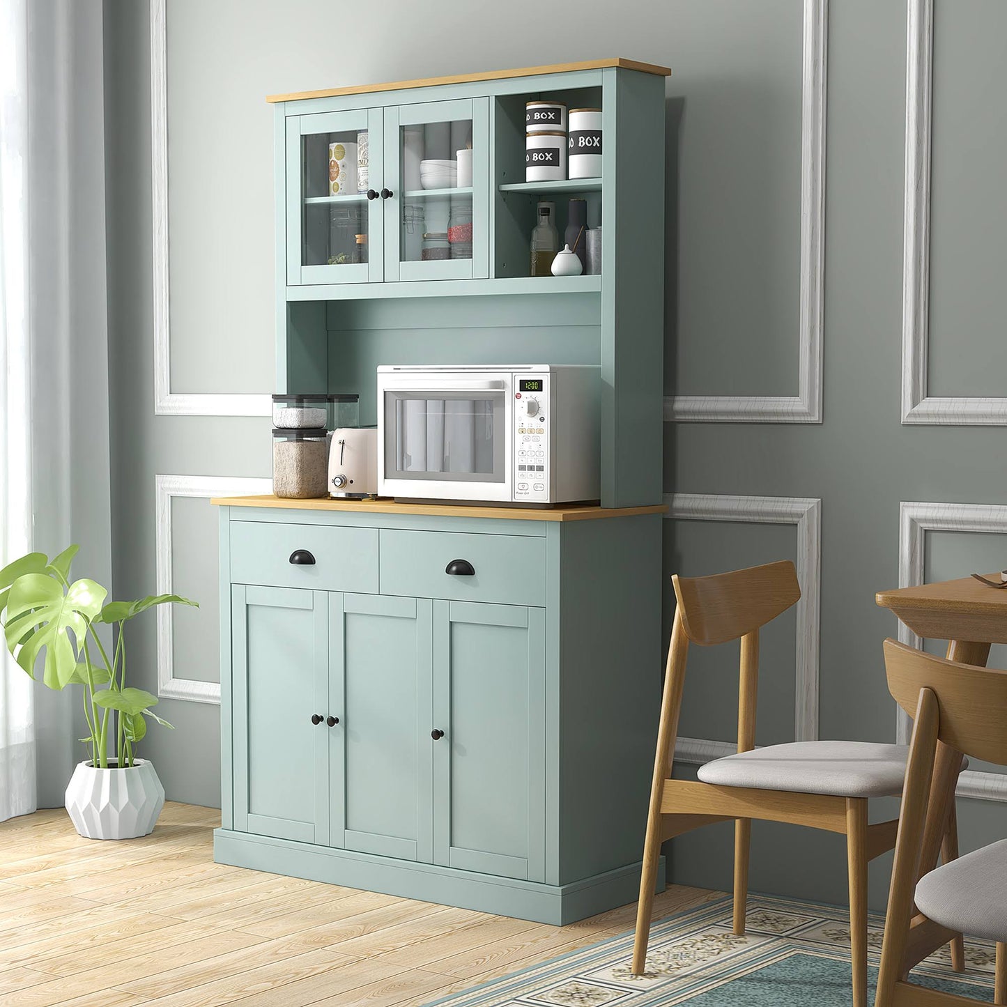 71 Kitchen Pantry Modern Storage Cabinet With Drawers