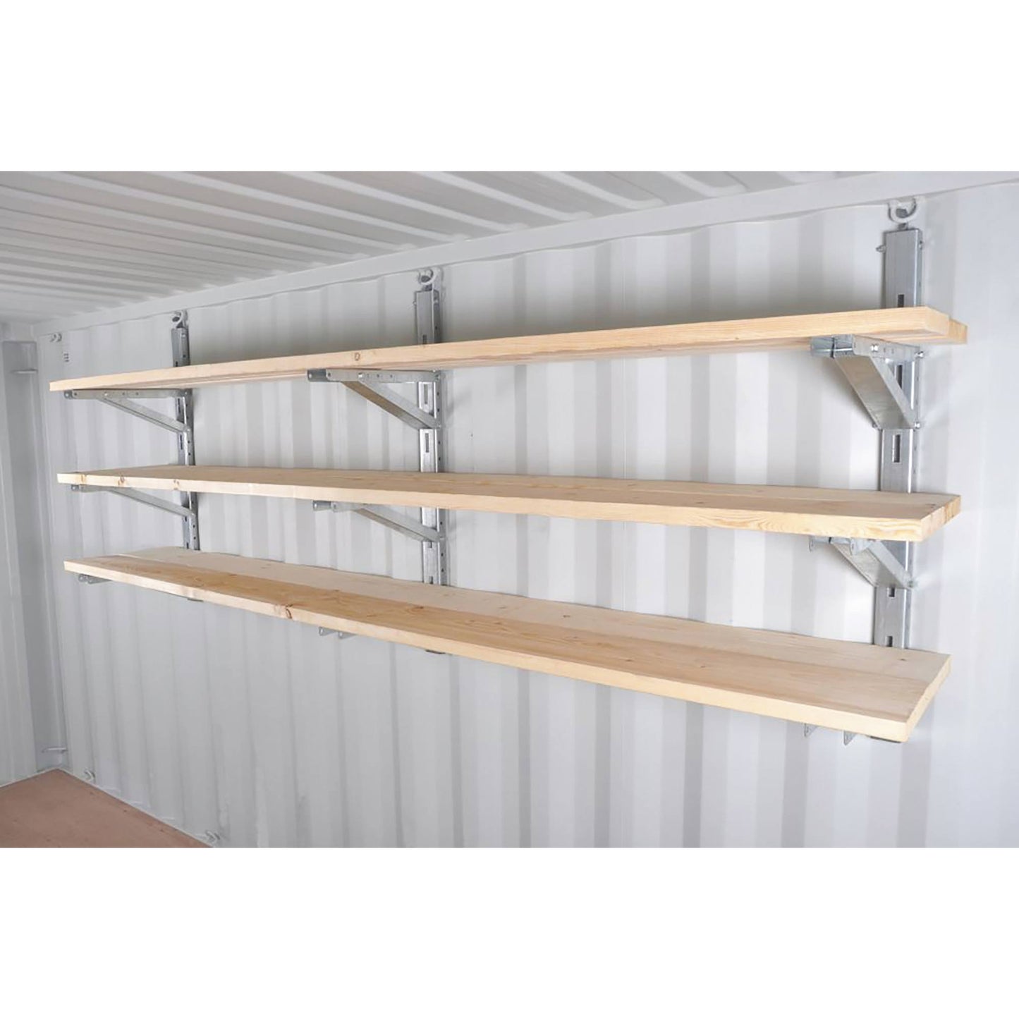 Steel & Tube Container Shelving Kit — 3 Level, Model 1410