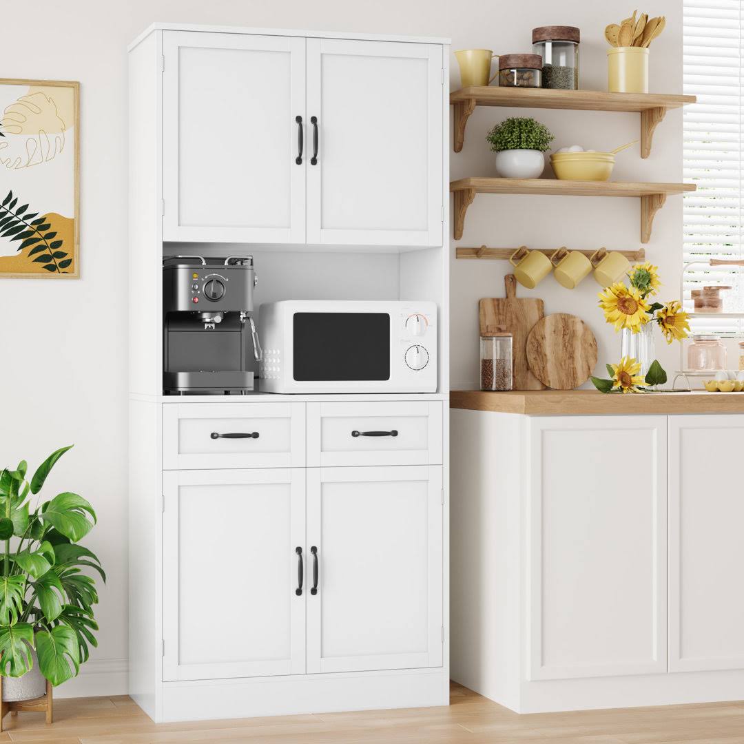 71 Kitchen Pantry Storage Cabinets With 2 Drawers