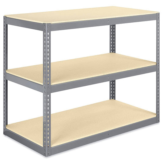 Wide Span Storage Rack Particle Board 60 X 30 X 48