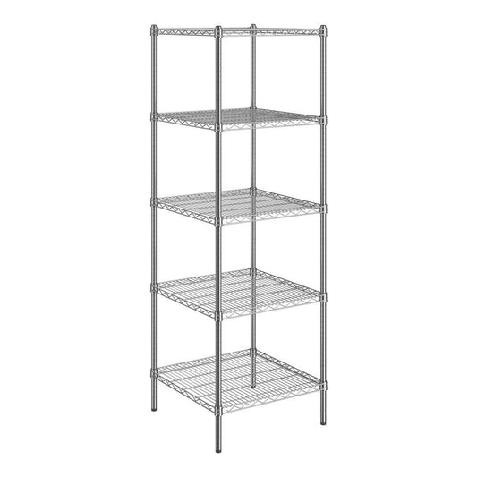 24 X 24 Nsf Chrome 5-Shelf Kit With 72 Posts