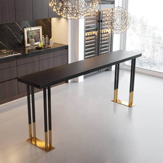 63 Counter Height Bar Table Gold