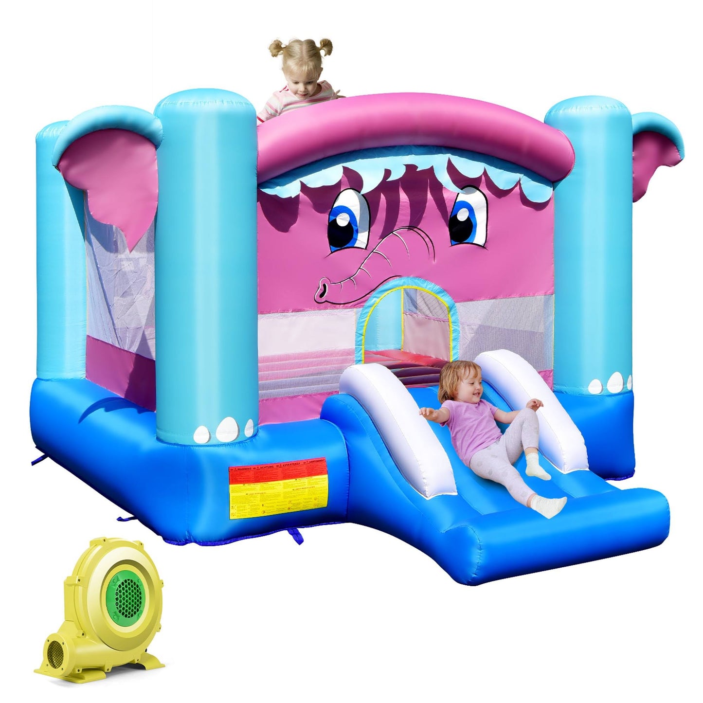 3-In-1 Elephant Theme Inflatable Castle Without Blower