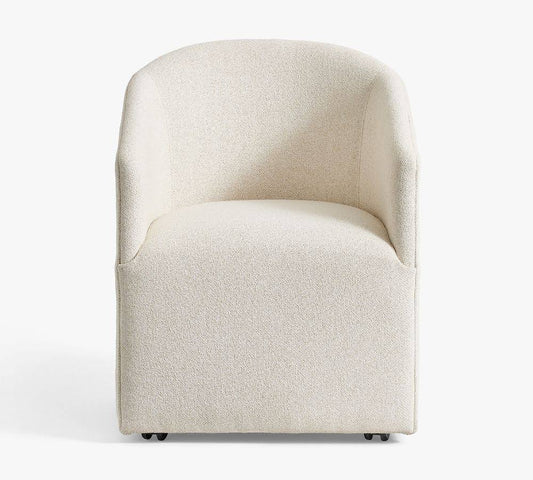 Upholstered Barrel Back Dining Armchair