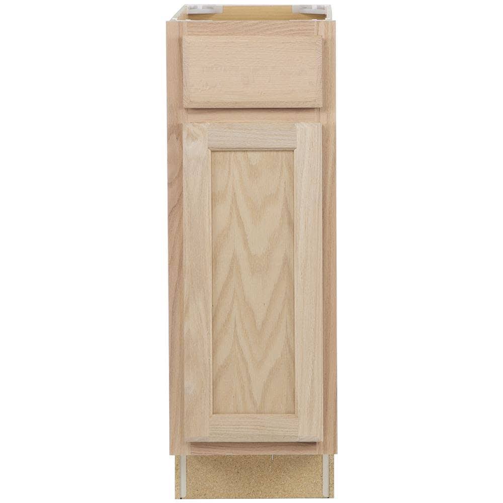 Source Natural Oak Door & Drawer Base Stock Cabinet